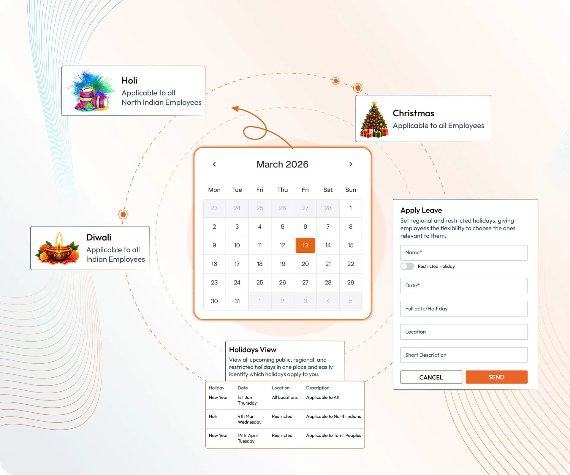 manage holidays policies and workforce