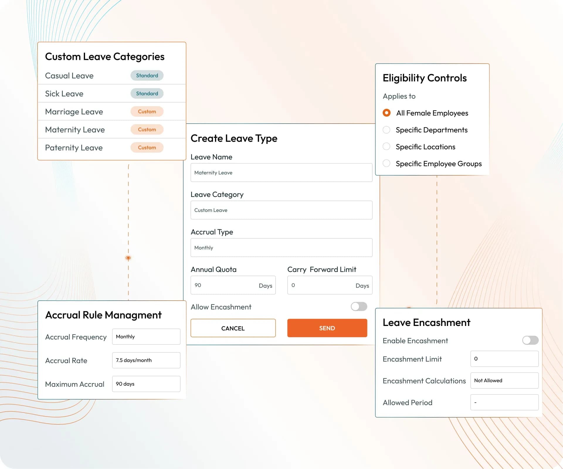 unlimited custom leave types