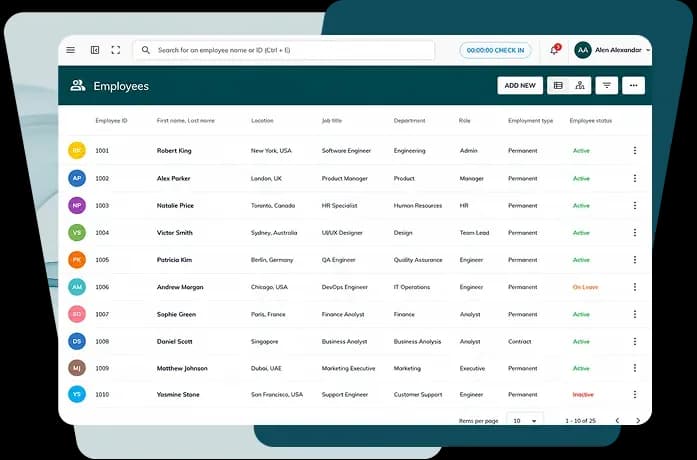 Centralise Employee Data