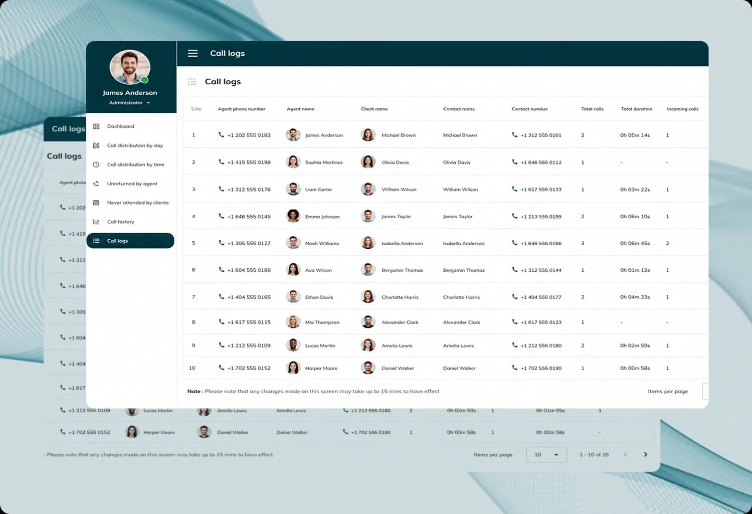end to end call workflow log monitor review