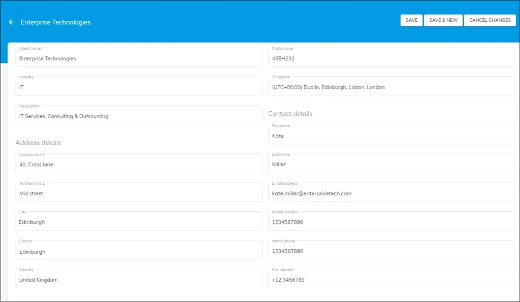 0fficeportal timetracker client detail 2