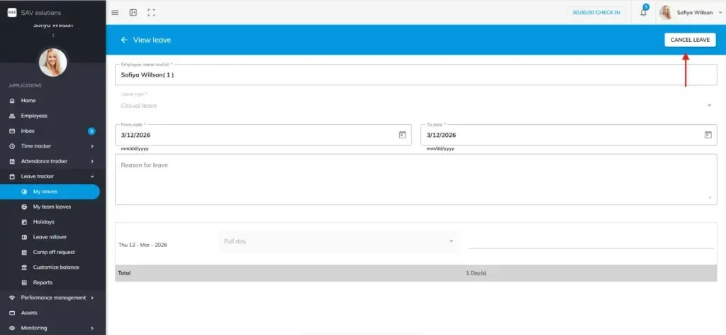 officeportal apply leave 4