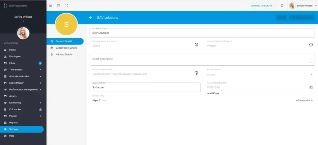 officeportal help company profile 1