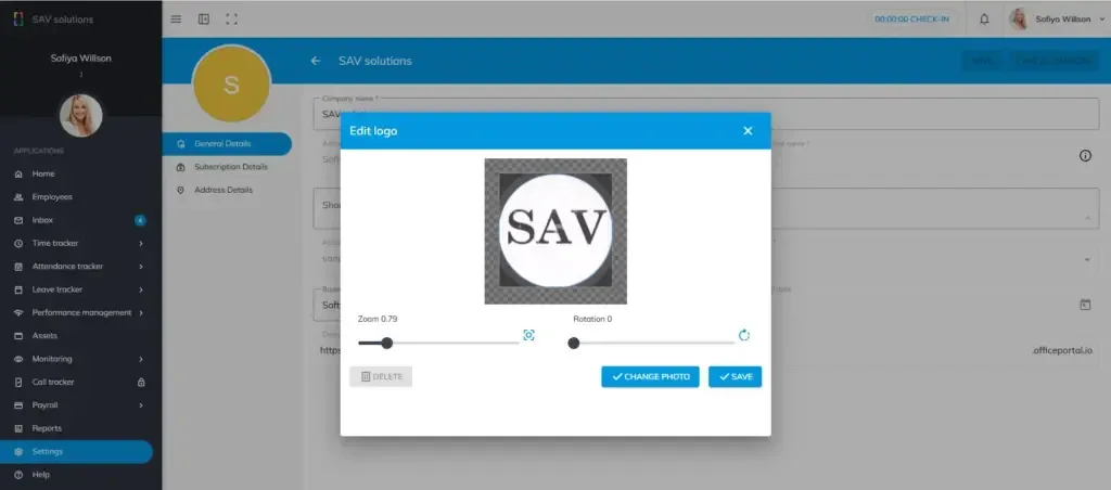 officeportal help company profile 2