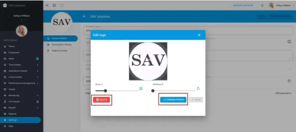 officeportal help company profile 3