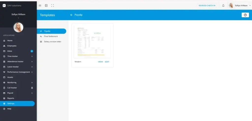 officeportal help payslip template