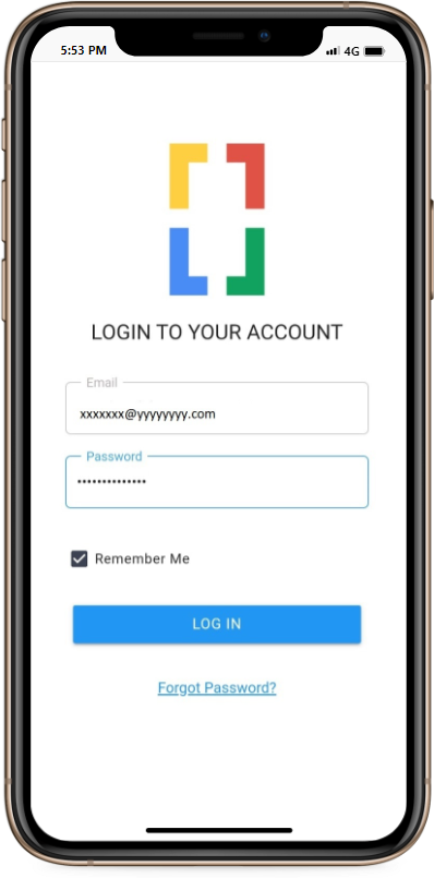OfficePortal Mobile App Login with Remember