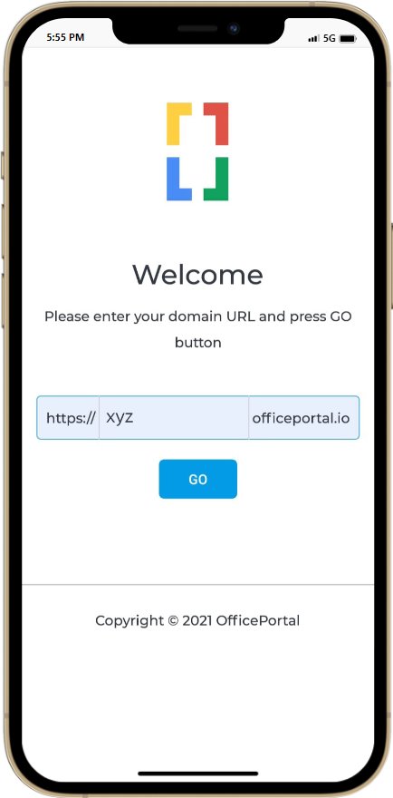OfficePortal Mobile Launch Screen