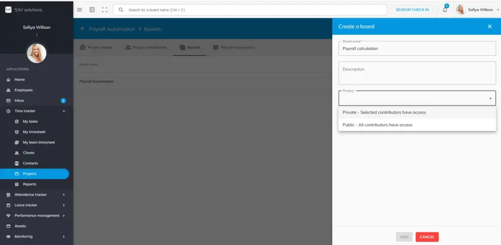 officeportal project boards 2
