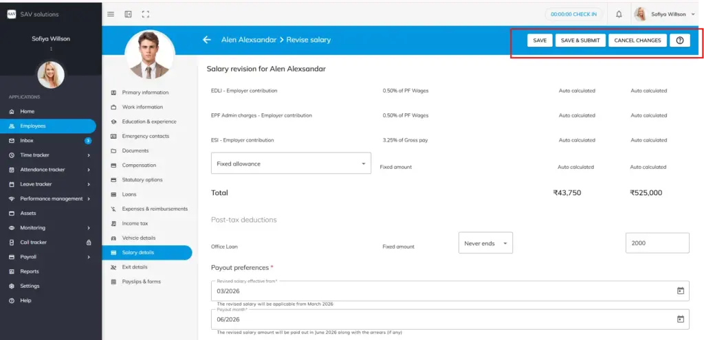 Officeportal salary revision help 3