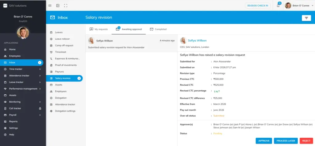 Officeportal salary revision help 4