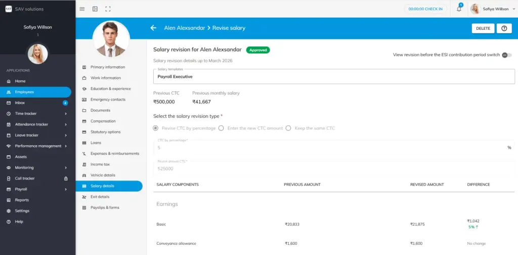 Officeportal salary revision help 5