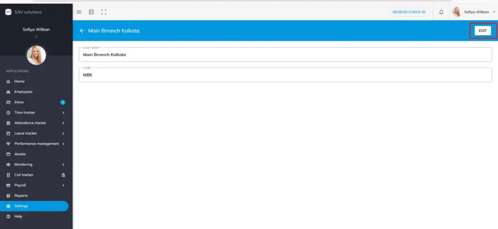 officeportal help cost centre 3 1
