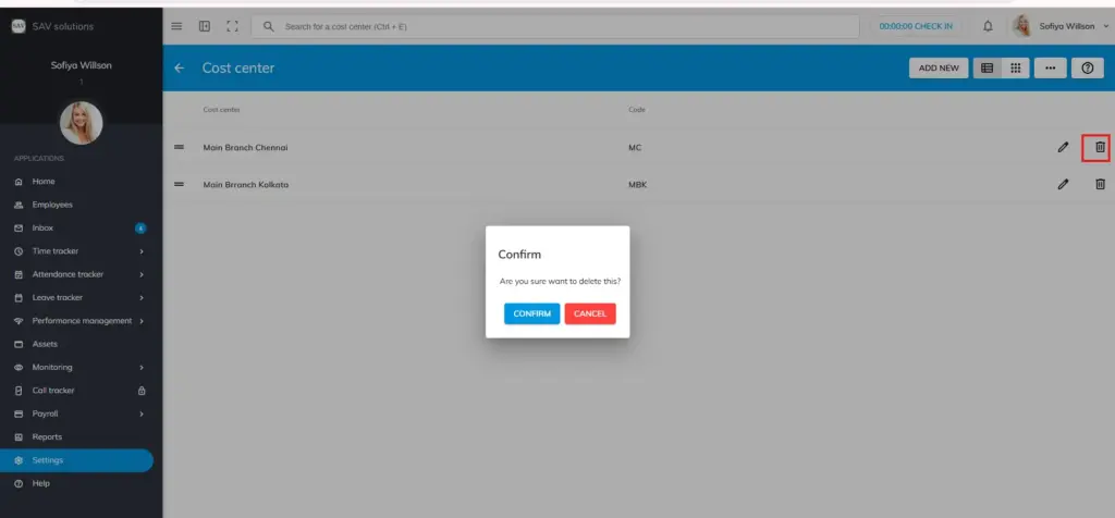 officeportal help cost centre 4 1