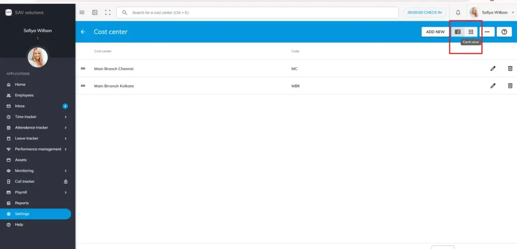 officeportal help cost centre 6 1