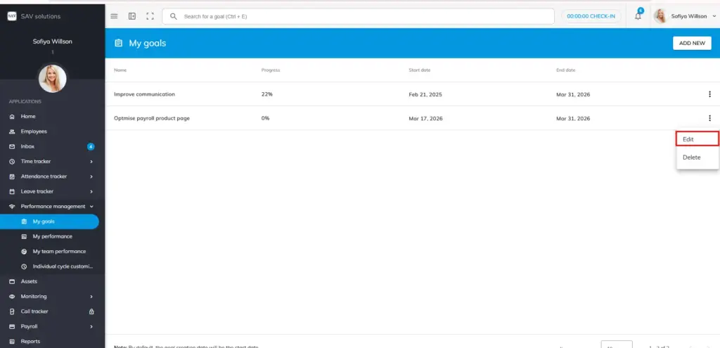 officeportal help my goals 2
