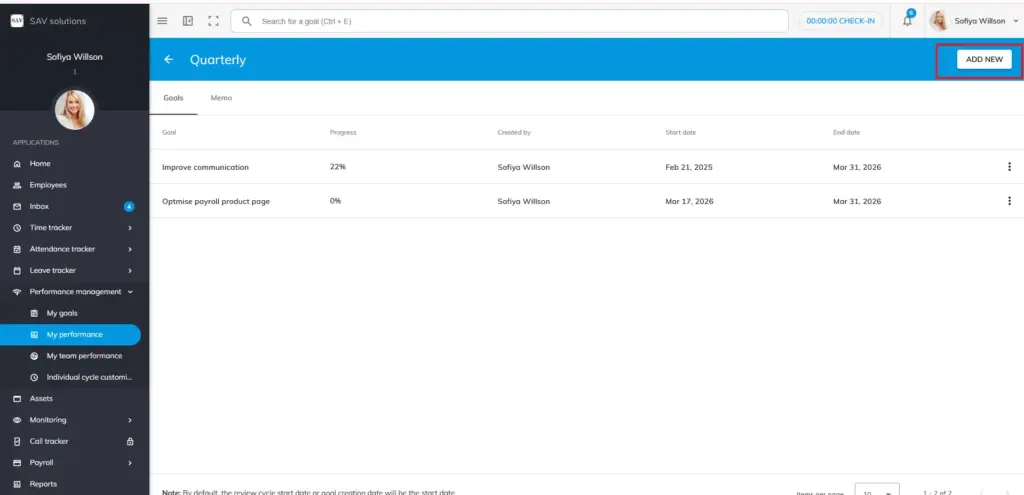 officeportal help my performance 2