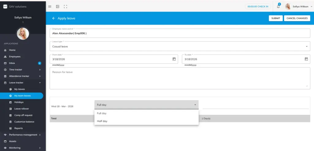 officeportal help my tem leave reset accural 5