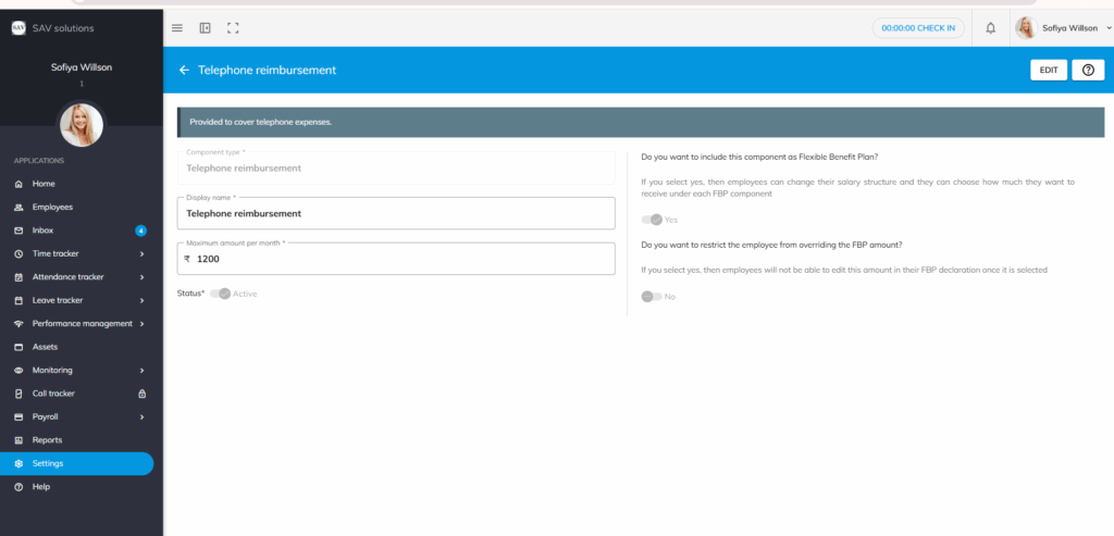 officeportal help Telephone Reimbursement 1